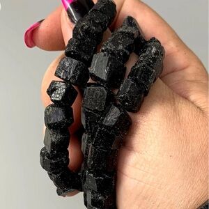 Raw Black Tourmaline Bracelet